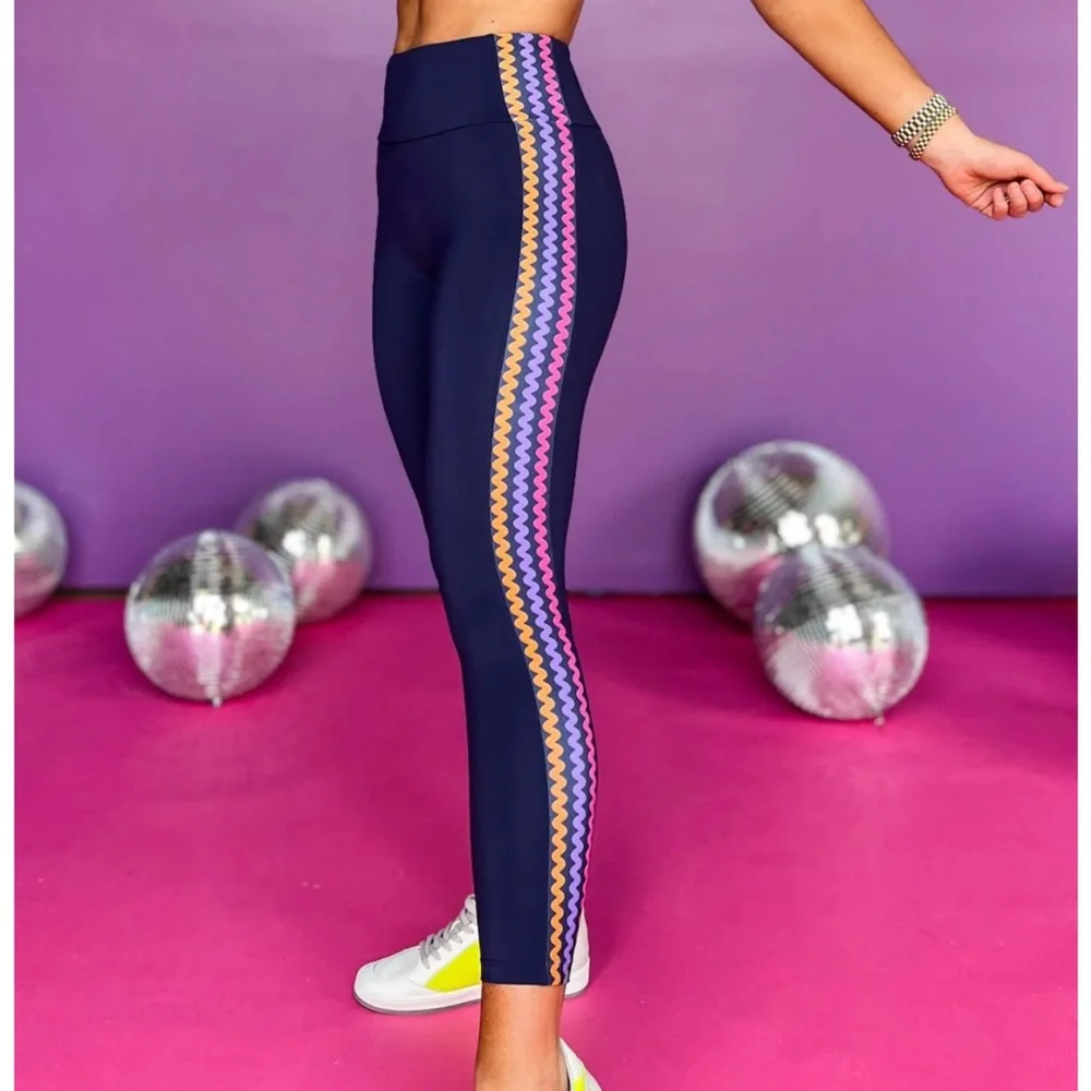 SSYS Ric Rac Inset Compression Leggings - Picture 2 of 8